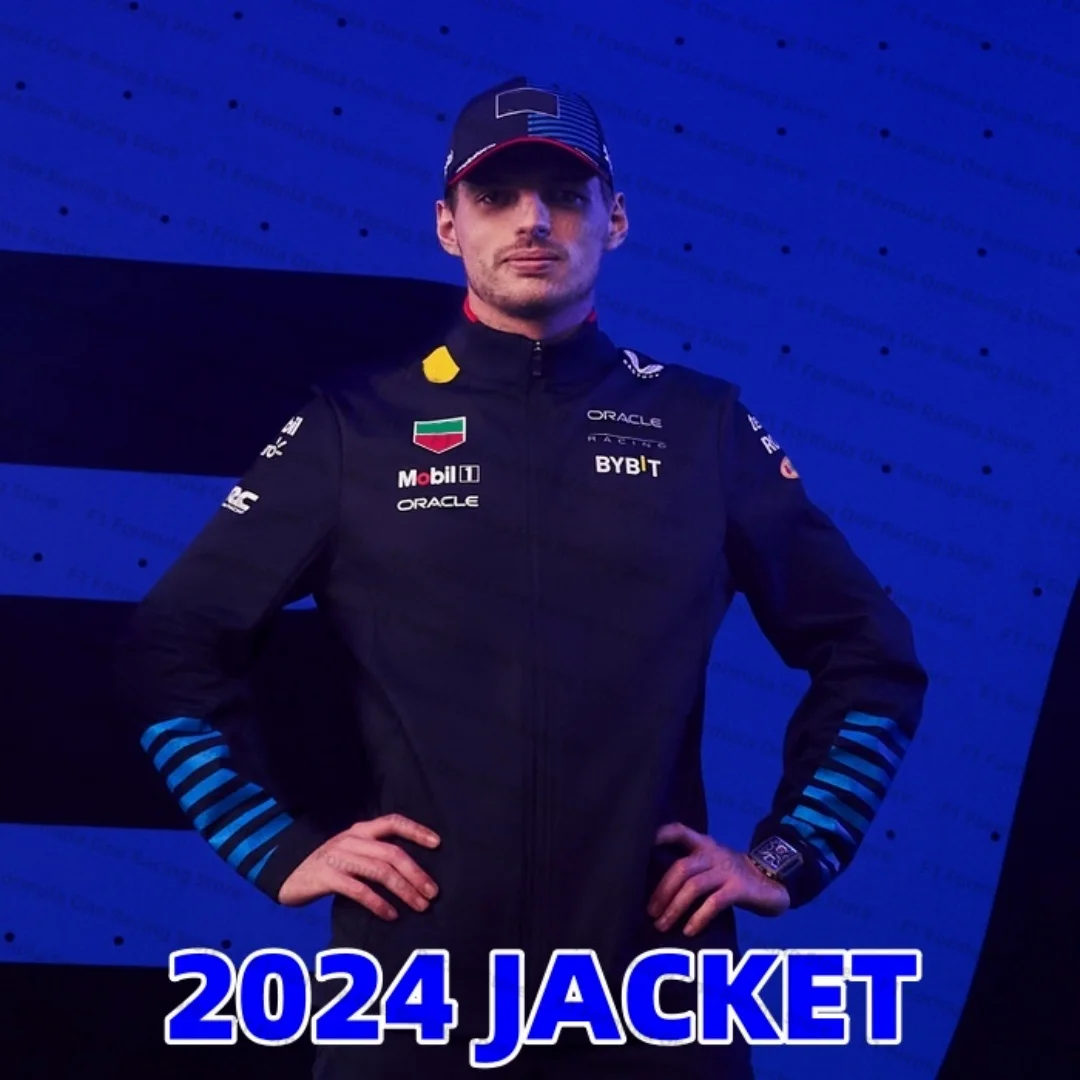 2024F1 Racing Sand Perez Race Car Full Zip Jacket Formula One Racing Suit Coat F1 Jack Moto Moto Uniform
