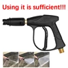 Car Washer High-pressure Accessories Multifunction Professional Adjustable 4000psi 1/4 Quick Connector Car Wash Trigger Gun 1