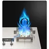2 Pots Gas Stove Dual Use Embedded Table Natural Gas Liquefied Gas Cooktop Home Catering Equipment Tempered Glass Energy Saving 1