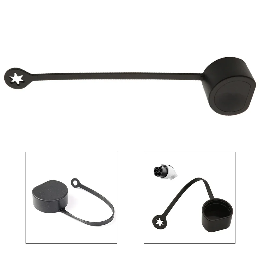 Charger Plug Port Cover Type 2 Plug Protective Cover Holster For EV Charging Station EVSE Connector Replacement Dust Cap