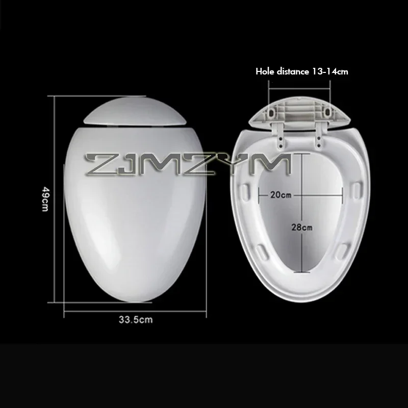 Egg-shaped Toilet Seat Cover For Household Old-fashioned Toilet Board Cover Slow-Close Seats Accessories toilet seat cover