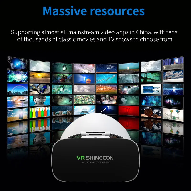 G19 Reality 3D VR Shinecon Google Cardboard Headset Virtual Glasses For Ios Android Smartphone_voghion.com