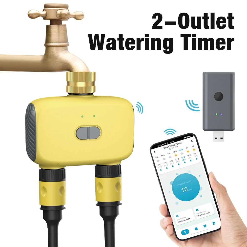 Tuya 2-Outlet Smart Watering Timer Sprinkler WiFi Sprinkler