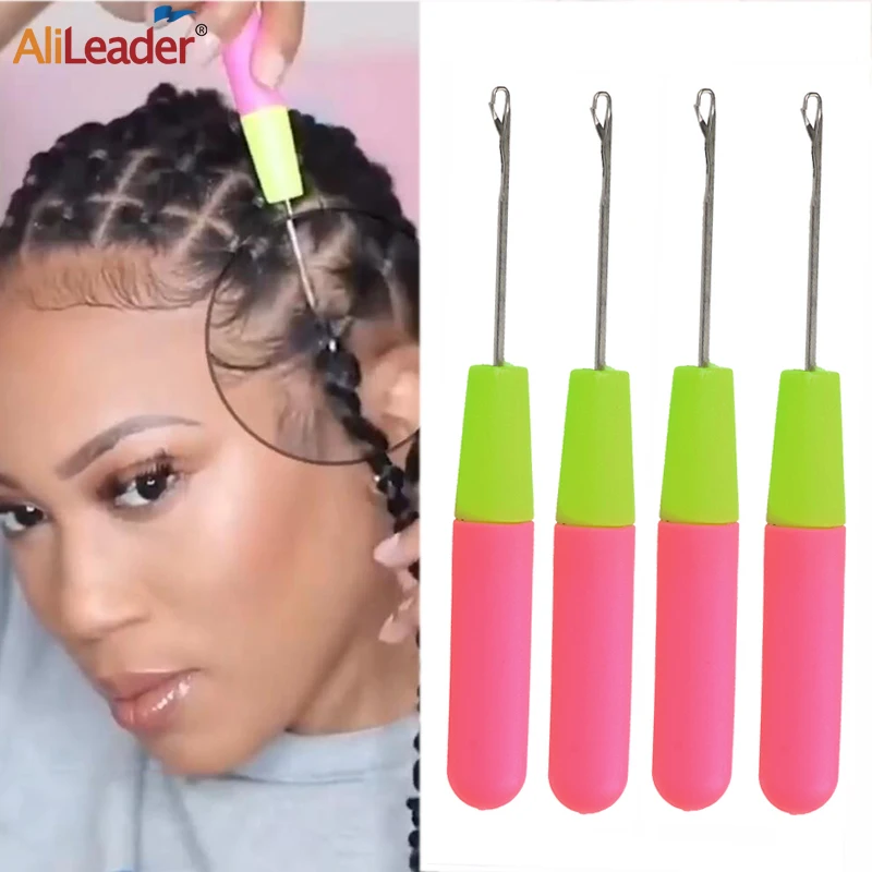 Crochet Hook Plastic Crochet Hook Needle For Hair Weaving Hook Needles 1/3/5Pcs Dreadlock Knitt Hair Weaving Crochet Needle Hook