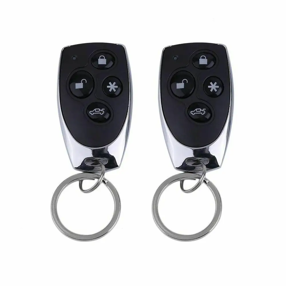 Universal 1-Way Car Alarm Vehicle System Protection Security System Keyless Entry Siren + 2 Remote Control Burglar Alarm