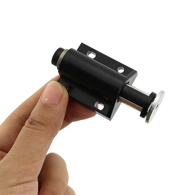 Black single door double door rebounder hidden cabinet rebounder Damper wardrobe cabinet rebounder door closer cabinet doors