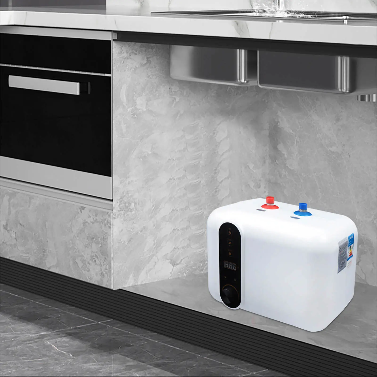 10L Electric Instant Hot Water Heater 110-120V Compact Mini Tank Storage Under Sink Tap Kitchen Bathroom 1500W