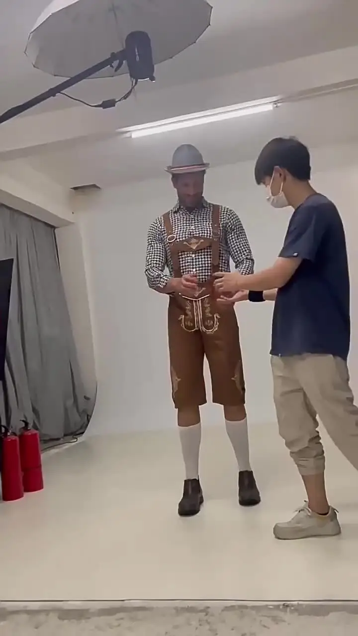 Oktoberfest Herren Outfit Komplett-Set - Bayern Kostüm Mit Lätzchen & Filzhut