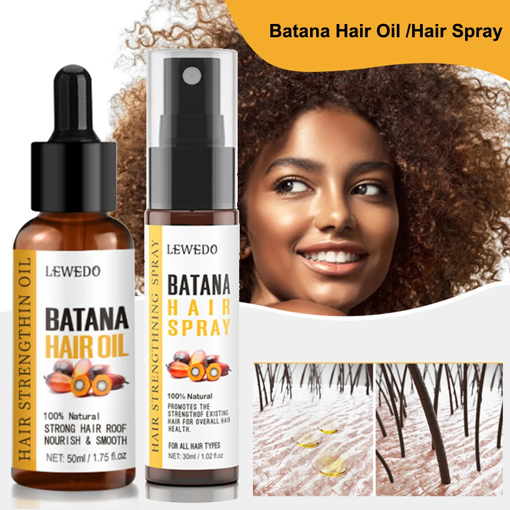 Hair Growth Serum 30ml Batana Anti Hair Loss Spray 50ml Batana Hair Growth Essence Oil
