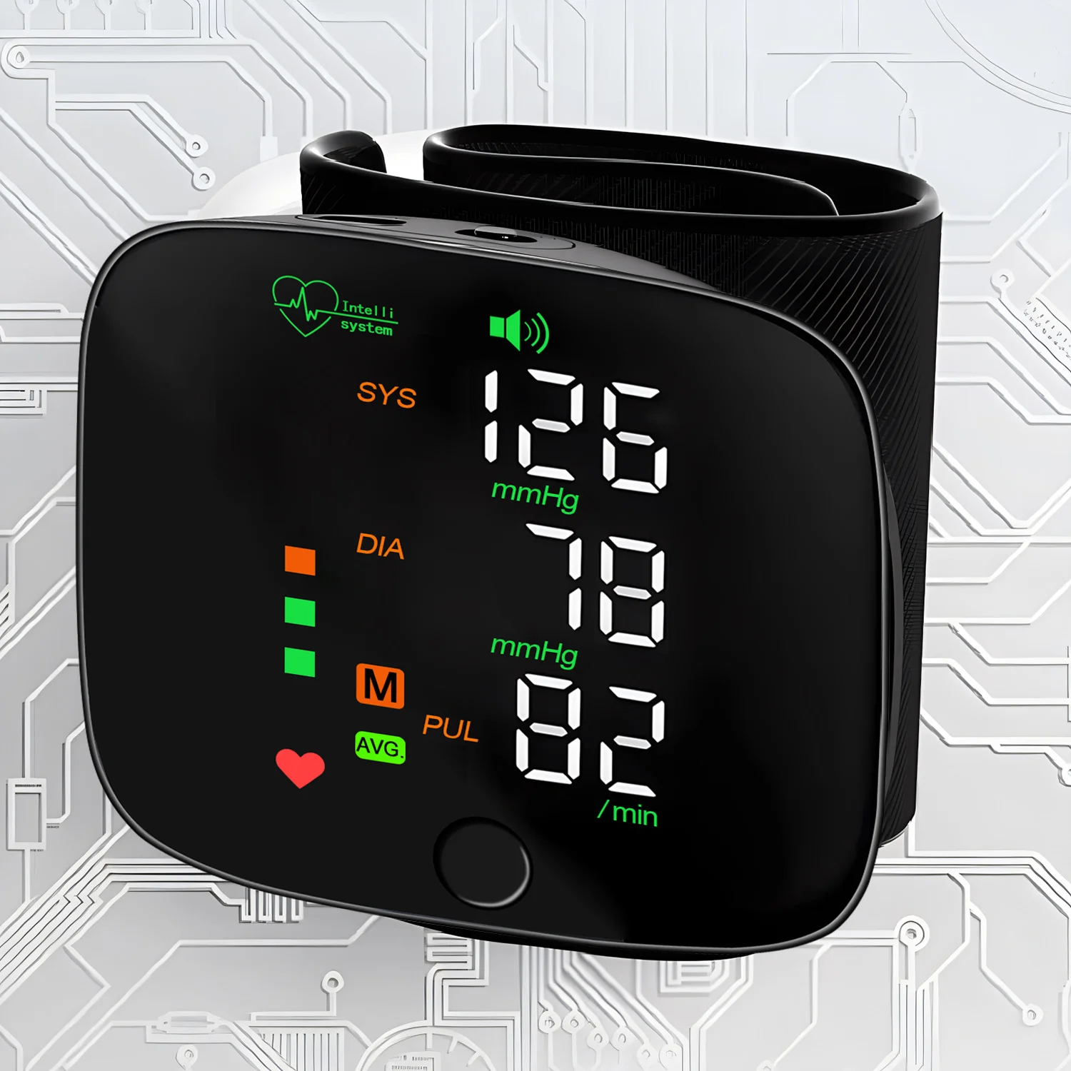New Home LCD Digital Display Rechargeable Wrist Blood Pressure Monitor Smart Tonometer BP Monitor USB Rechargeable blood pressure monitor blood pressure meter