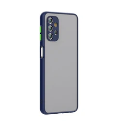 Sleek Matte Silicone Protective Phone Case - Durable and Stylish Design - A12 (Dark Blue)