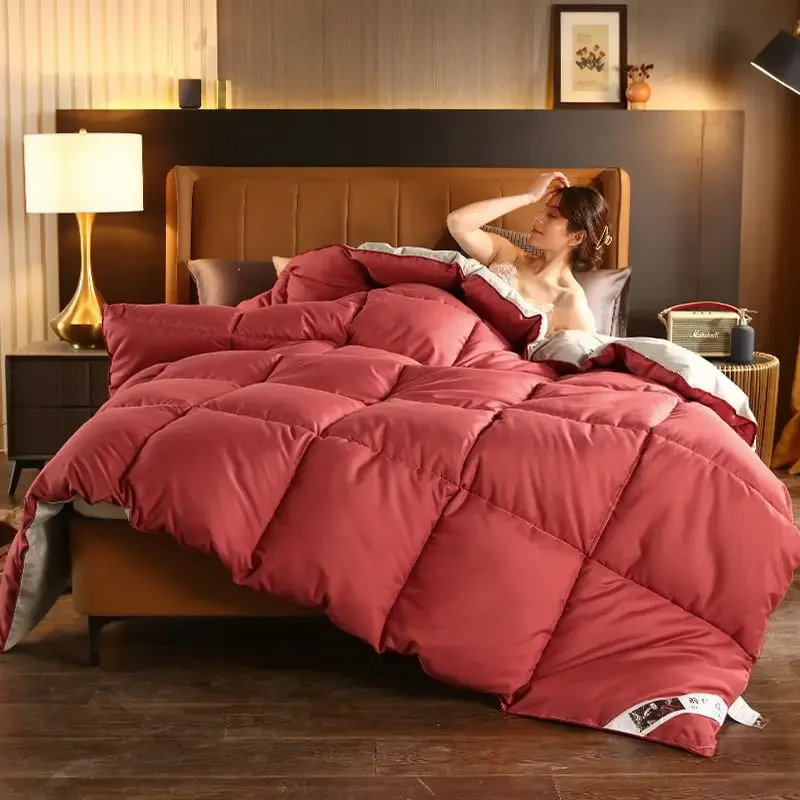

New Winter Thicken Warm Down Comforter Quilt Blanket Twin/queen/king Full Size Down Filling Duvet for Home Hotel