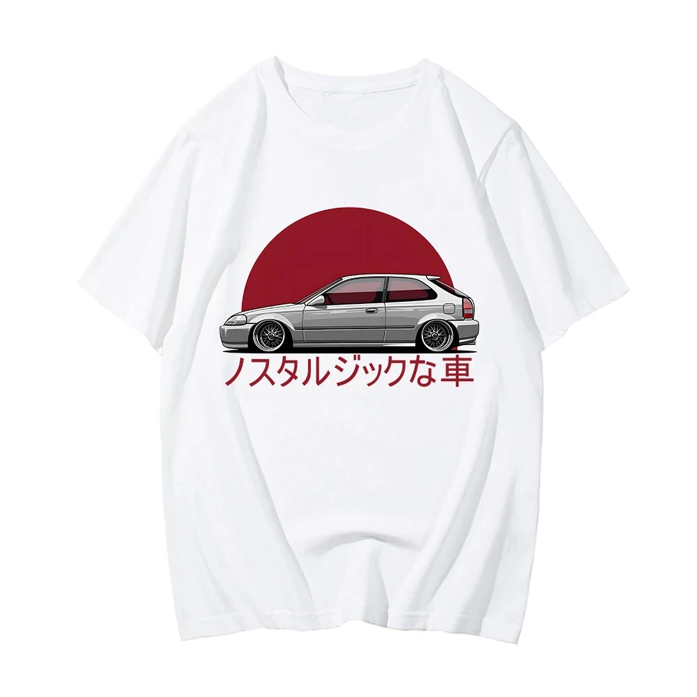 

Jdm Car T Shirt Men Guy Large O-Neck High Quality Women Graphic Tshirts Harajuku New Arrival Cool Automotive Japanese 65621