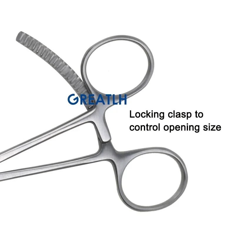 GREATLH Orthopedic Mini Serrated Bone Holding Forceps Reduction Forceps Orthopedic Surgical Instrument