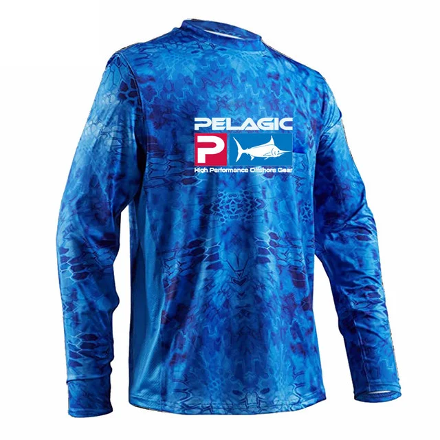 Summer Fishing Shirt Pelagic Uv Protection Breathable T shirts Quick