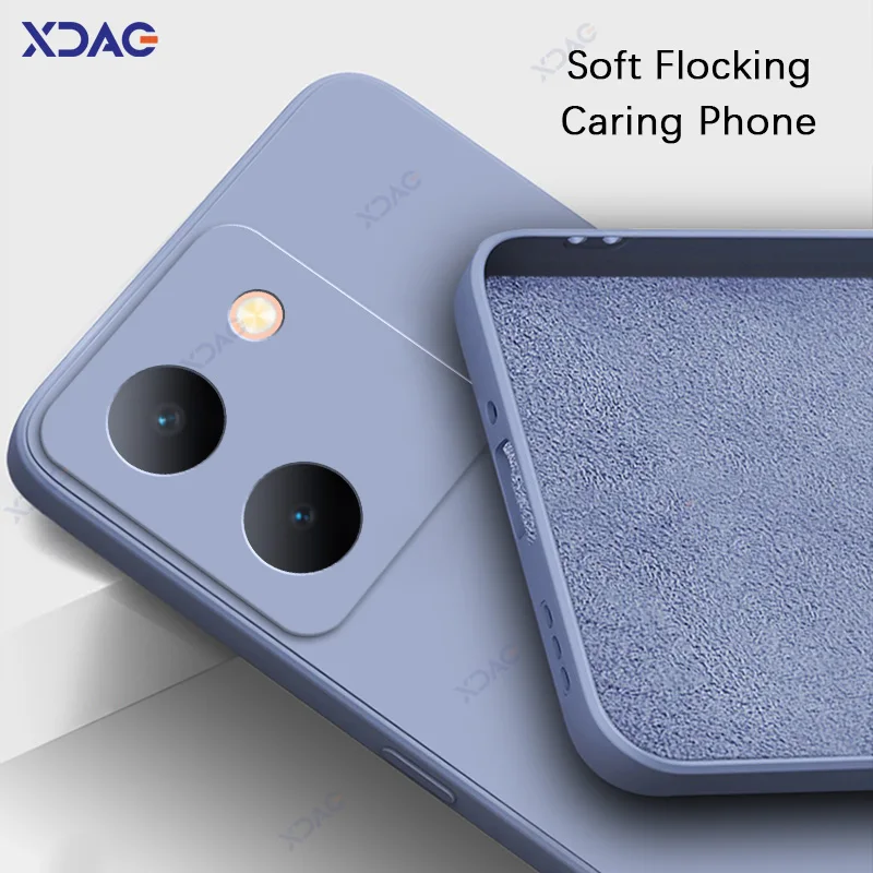 Luxury Original Square Liquid Silicone Waterproof Phone Cover