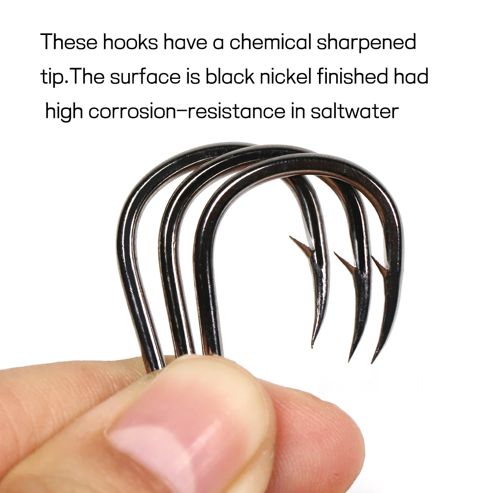 1Pack 3X Faultless O'shaughnessy Fishing Hook Barbed Fish Hooks