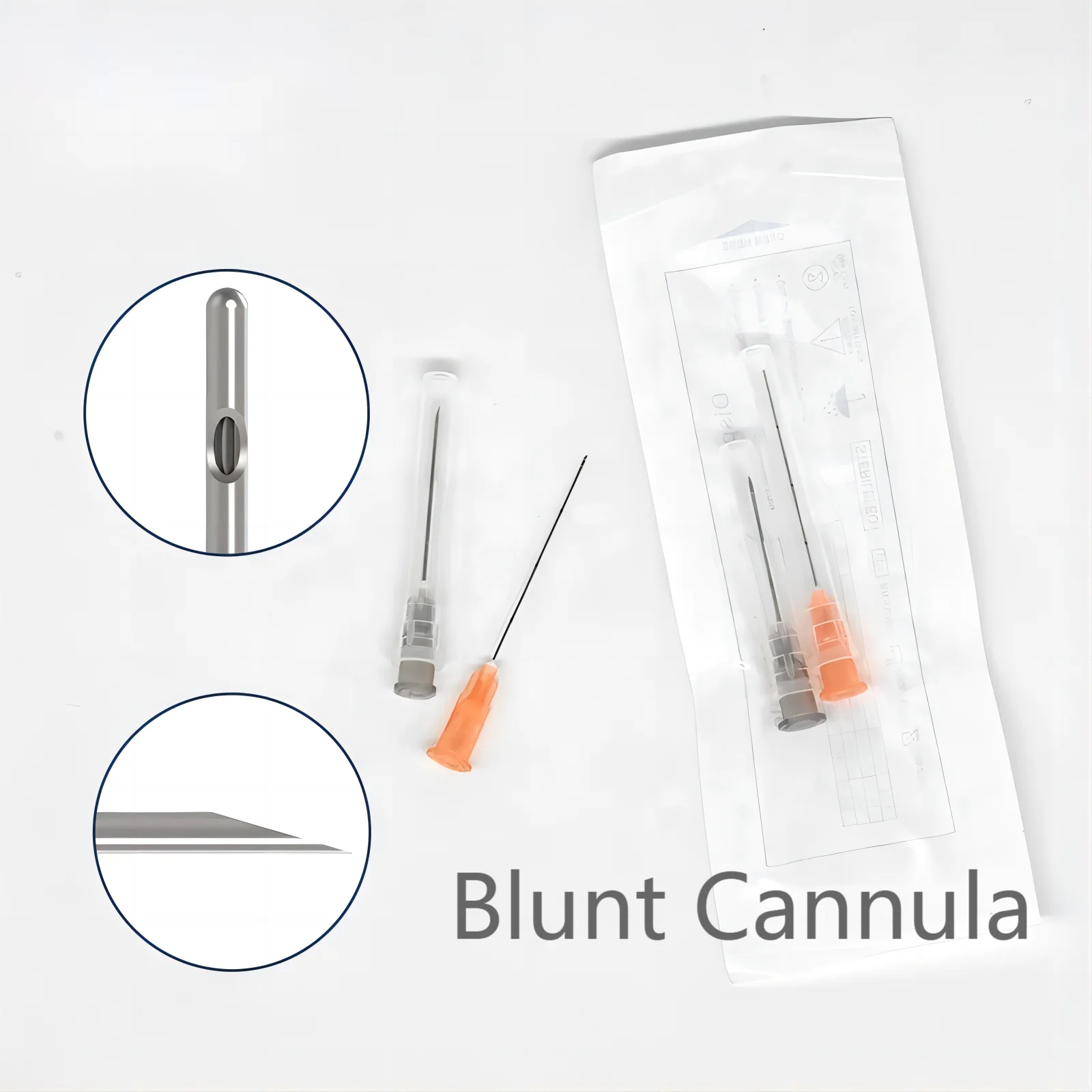 Factory Disposable Blunt-tip Cannula 14G 22G 23G 25G 27G 18G 30G 50mm 70mm Blunt Fine Micro Body Piercing Needles Cannula Syring