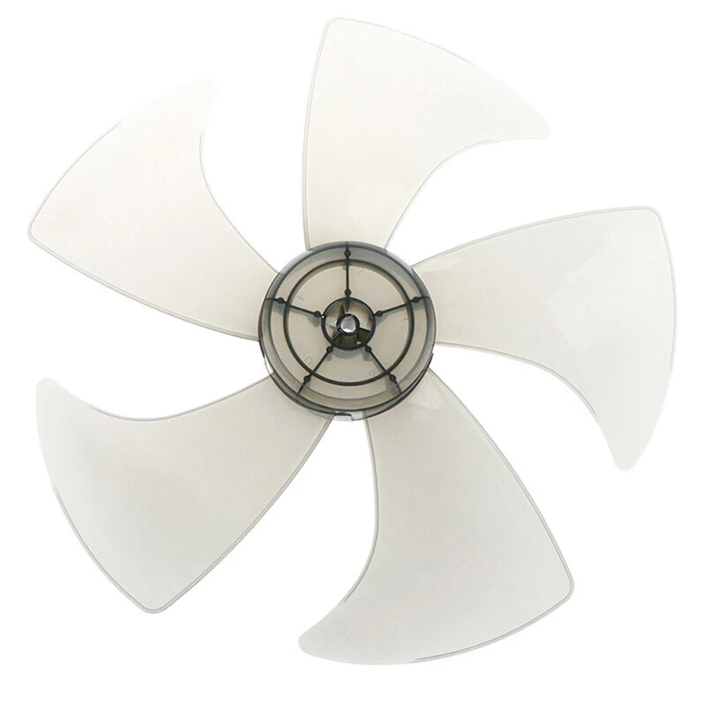 Replacement Fan Blade for 14 Inch Stand Fan  Easy to Disassemble and Clean  Five Leaf Design for Optimal Performance Black/White