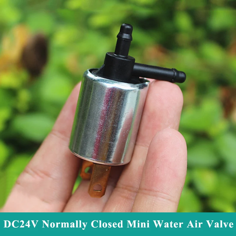 DC 24V Normally Closed Mini Water Air Valve Micro Electric Solenoid Valve Air Water Flow Control Exhaust Valve DIY Watering dc12v normally closed electric solenoid for valve high temperature resistan