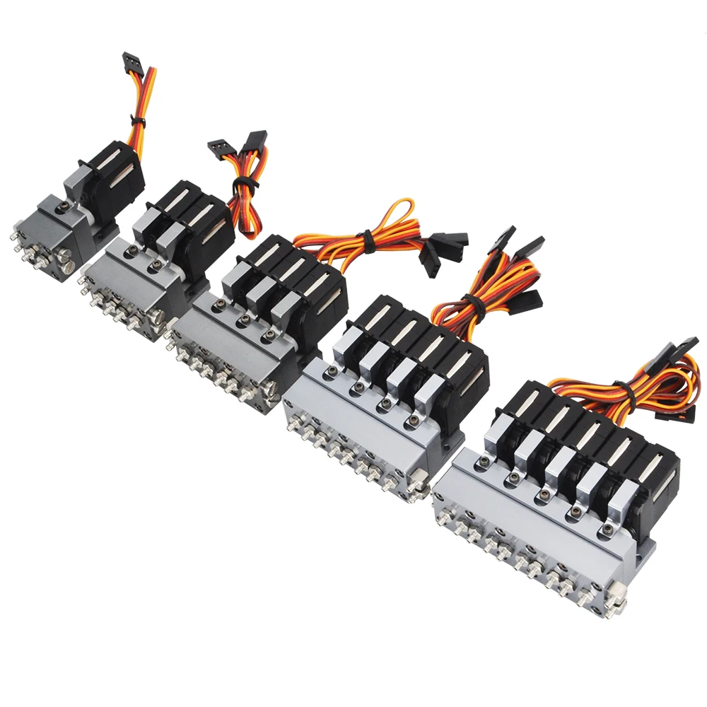 Mini Blocco Valvola Idraulica 1/2/3/4/5Ch Per Doublee E010 Ec160E Huina K336Gc 1580 1593 Parti Modello Escavatore Rc