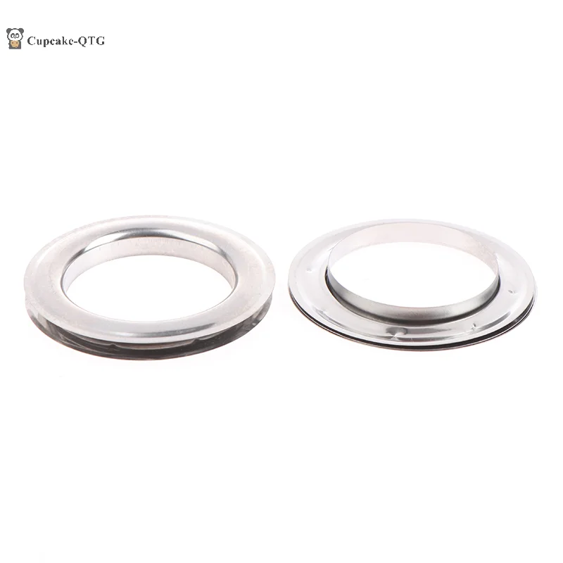 10/30/60Pairs 4cm Round Hole Silver Metal Rings For Curtain Grommet Top Room Decor Hanging Curtain Metal Eyelets Accessories curtain grommets