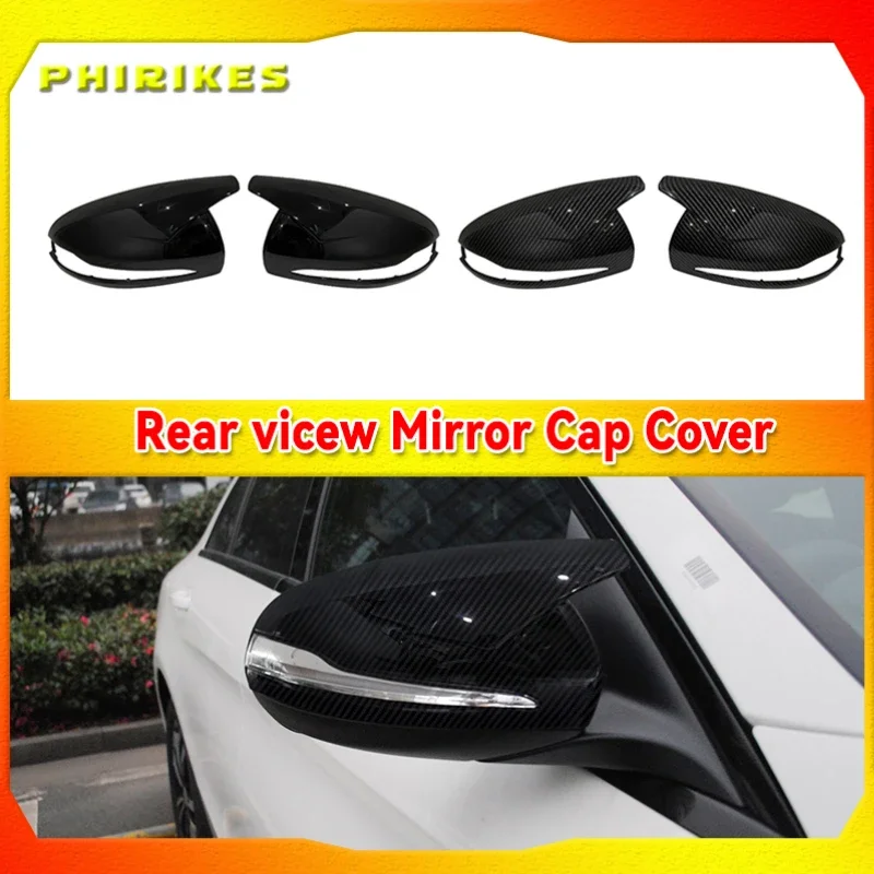 

For Mercedes Benz C GLC S E Class W205 X253 W222 W213 W238 Replacement carbon Black Side Rearview Mirror Cover Caps Shell LHD