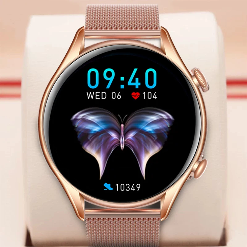 2022 New Fashion smart watches women Full Screen Touch Waterproof