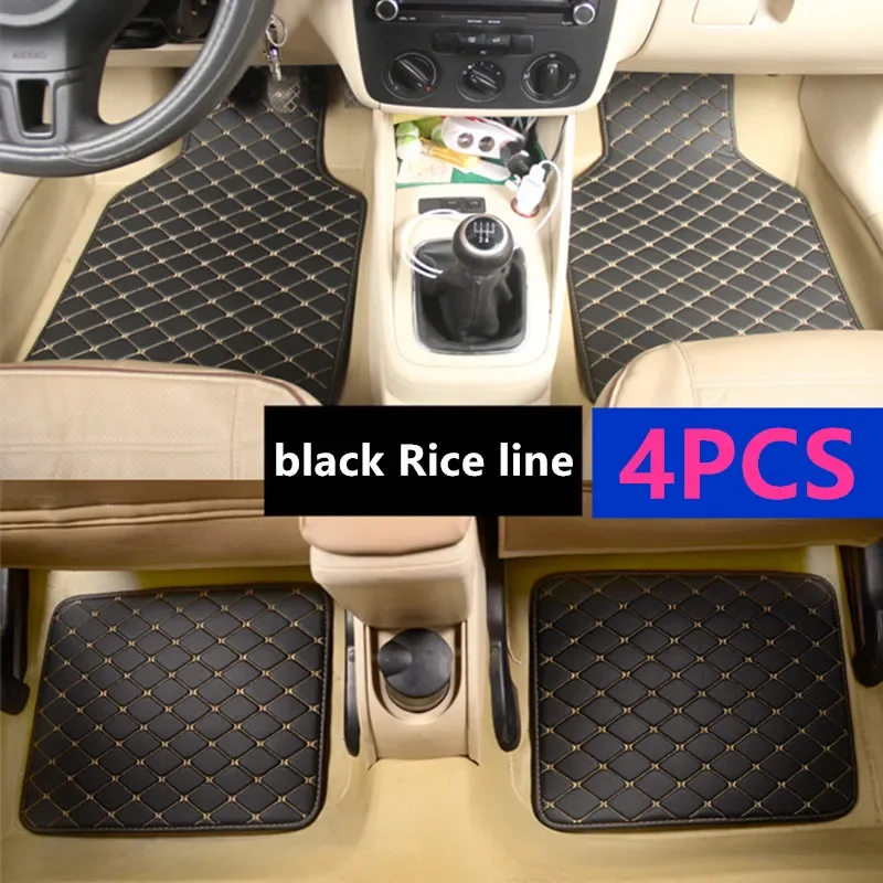 자동차 가죽 방수 플로어 매트, 범용 BMW 시리즈 X5 F15 F31 E39 520i E60 F07 GT F10 520d E39 530d