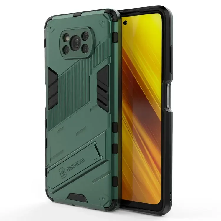 Poco Series Shockproof 360° Bumper Case with Punk Back Panel
