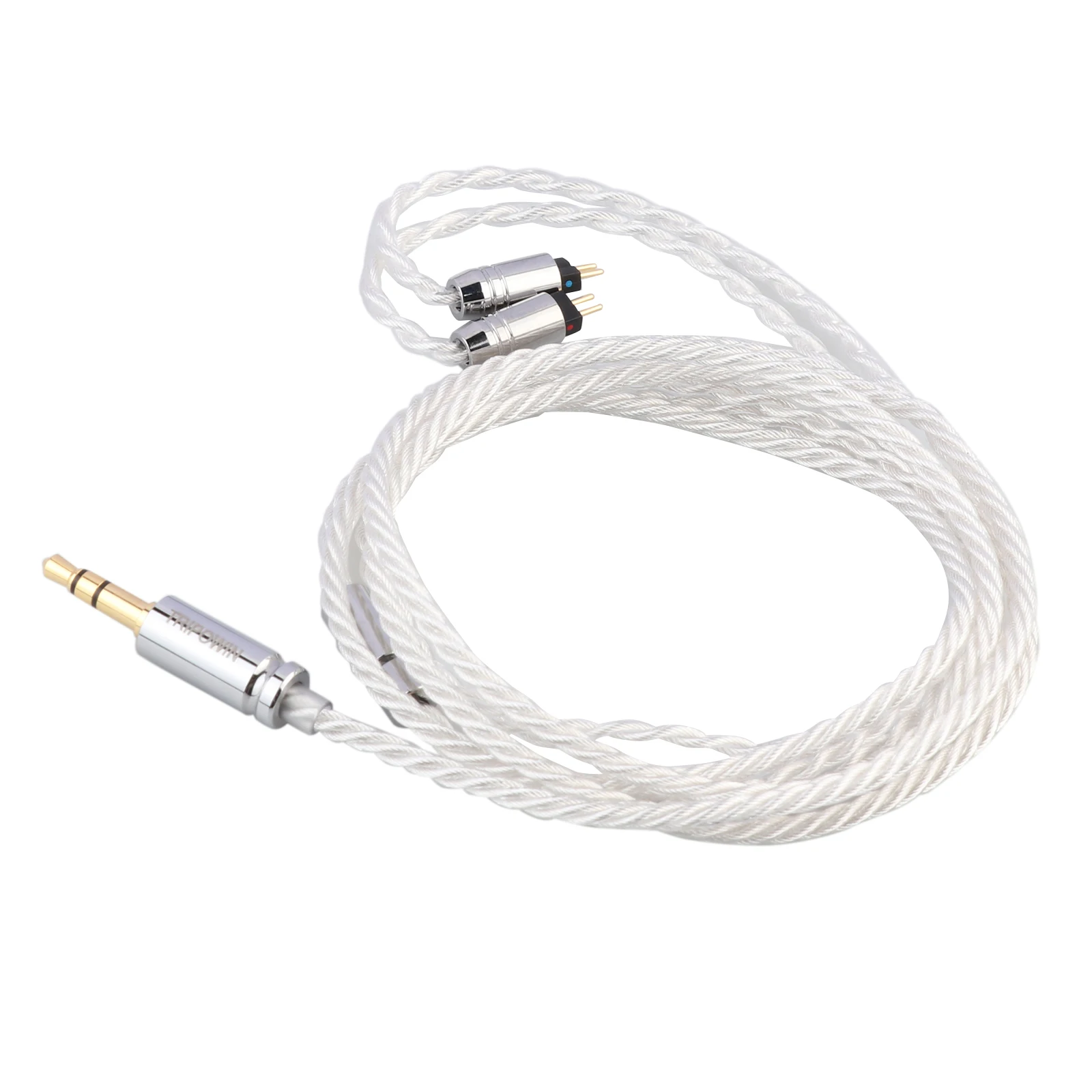 Tripowin Solstice 4 Cores HiFi IEM Cable 26AWG Silver-plated Copper Replacement Cable 39 Wires Per Core