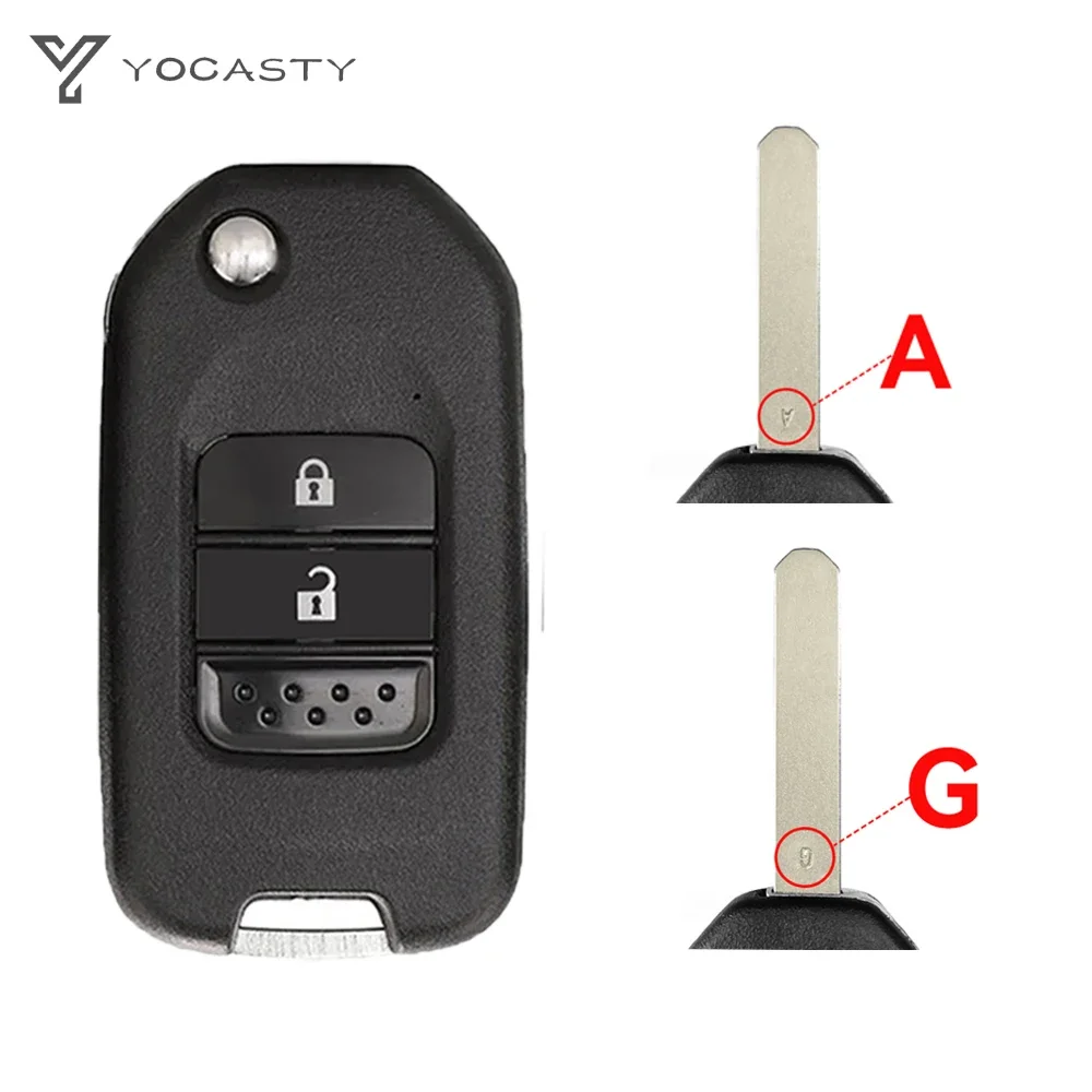 2/3 Button Flip Folding Remote Key Shell Case For Honda Accord Civic City CRV Jazz XR-V Vezel HR-V FRV A/G Blade key case car key shell car remote key car key key shell
