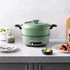 Morphyrichards 220V Multi Pot Electric Hotpot Household 3L Split Double Flavour Hotpot Electric Frying Pan Electric Cooker 1