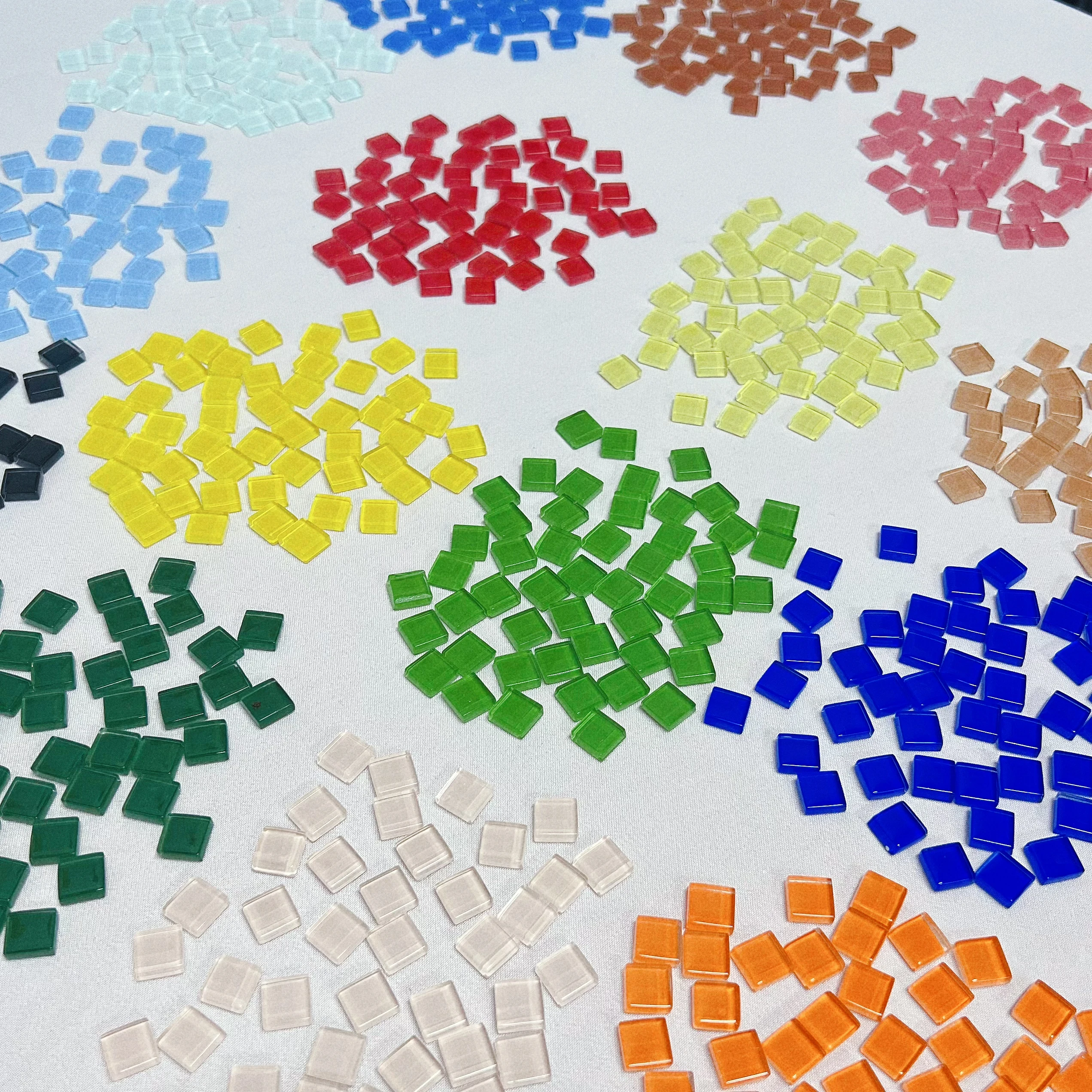 50pcs Colored Crystal Glass Mosaic Handmade DIY Children's Creative Decoration Art Area Painting Paste Material 5