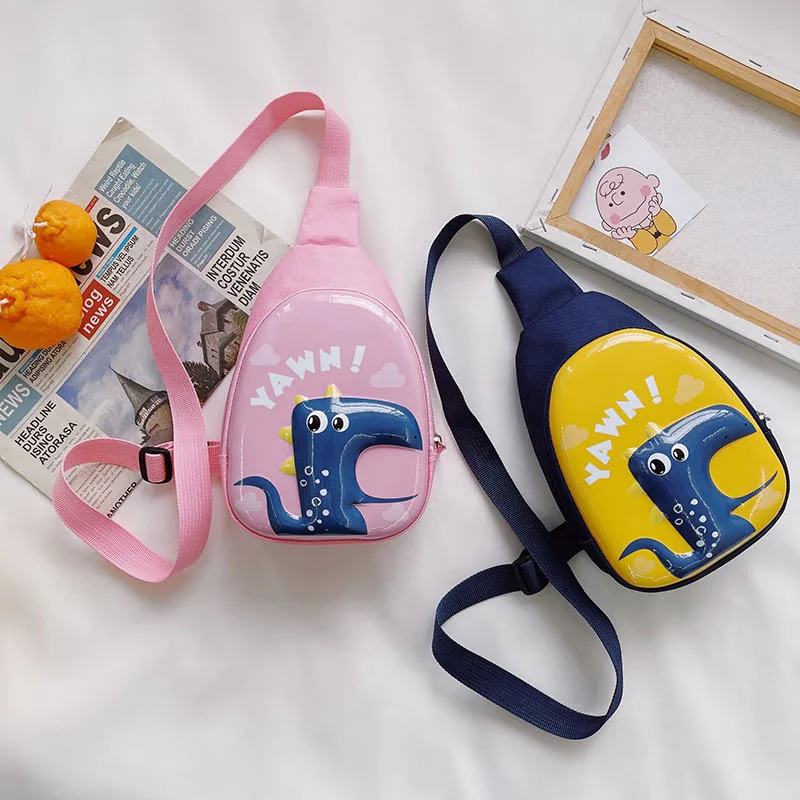 Dinosaur Bag Children's Crossbody Chest Bag Children's Fun Cute Eggshell Eva Bag Baby Shoulder Bag Chest pack Wallet Coin purse