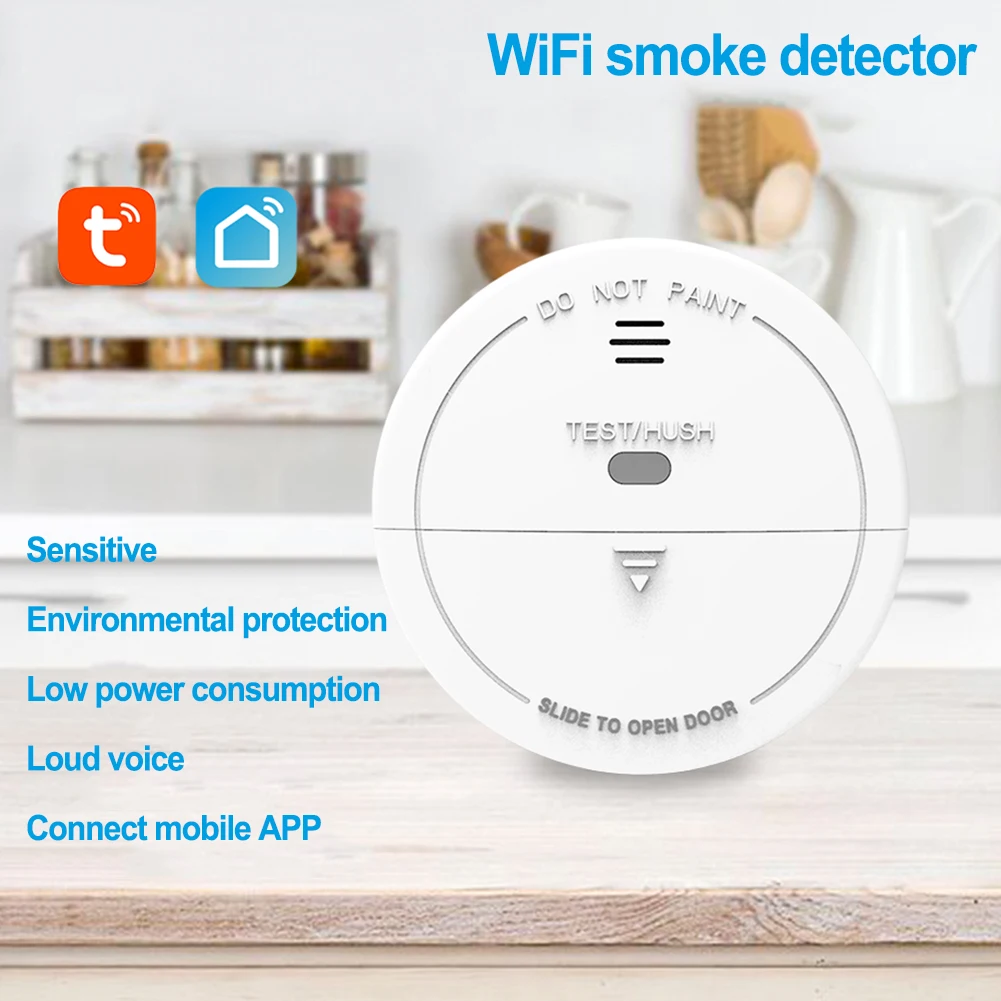 

Датчик дыма с поддержкой Wi-Fi, звуковая сигнализация