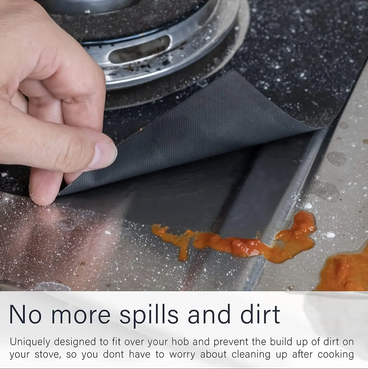 Heat Resistant Oil Proof Reusable Stove Protector Pads