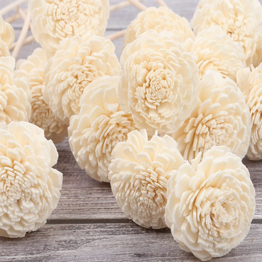 3pcs Daisy Flower Rattan Reeds Fragrance Diffuser Non-fire Replacement Refill Sticks Home Room Aromatic Incense