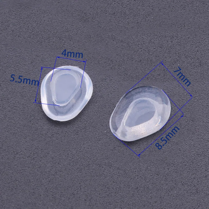 Coussinets en silicone coordonnants pour lunettes, insert de lunettes en forme de cœur, 10 paires, 20 pièces