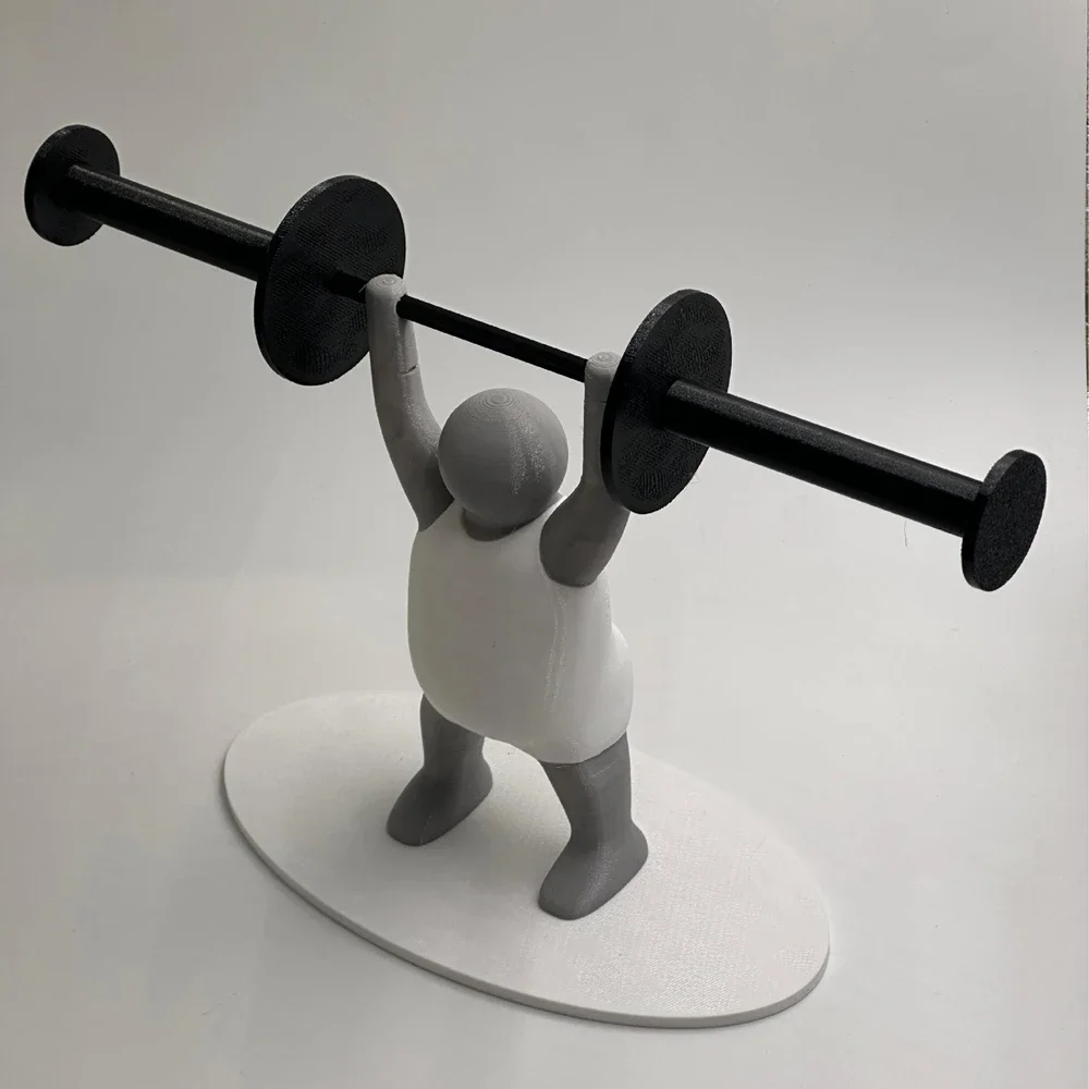Funny Weightlifter Toilet Roll Holder Fitness Weightlifting Villain Bathroom Roll Holder 3d Printable Toilet Paper toilet paper holder toilet roll holder