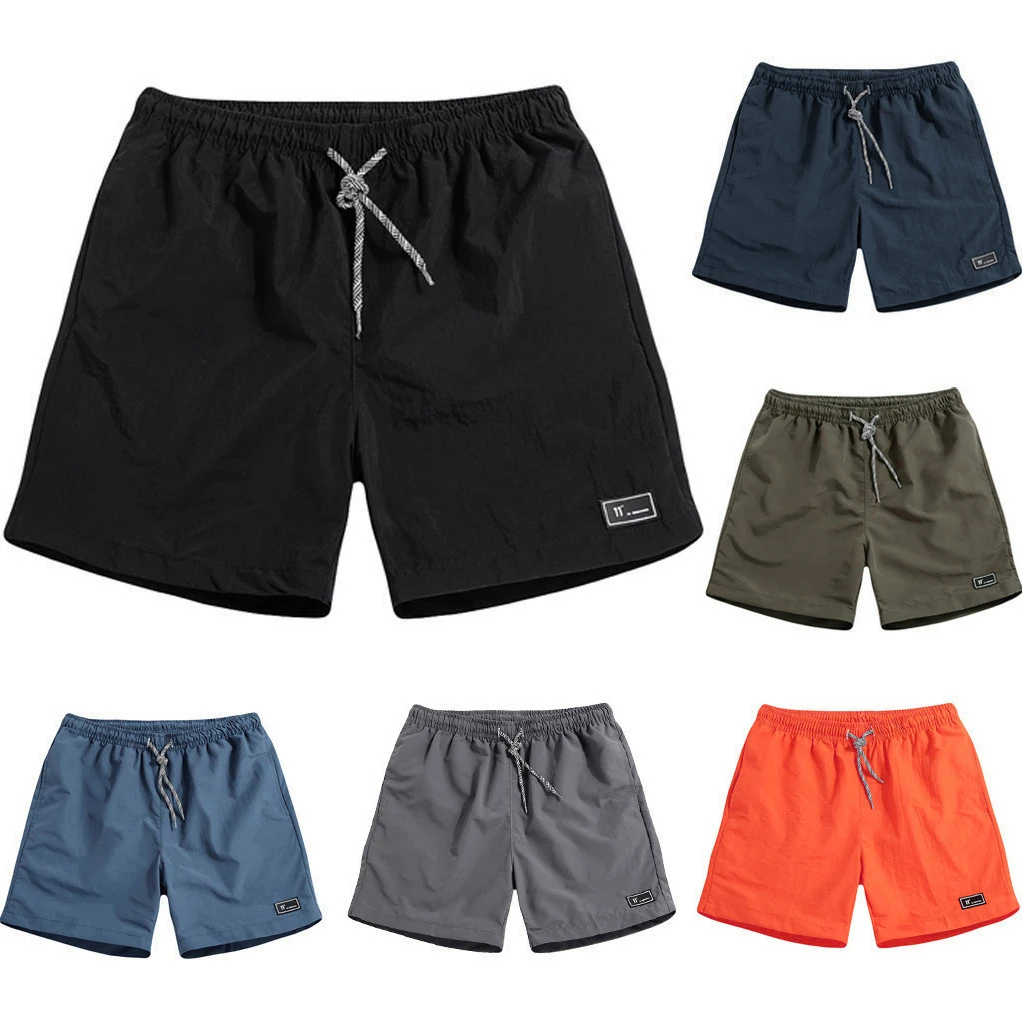 

Men Short Drawstring Short Pants Casual Shorts Quick-Drying Shorts Printed Shorts Swim Surfing Beachwear Short Men's Clothing