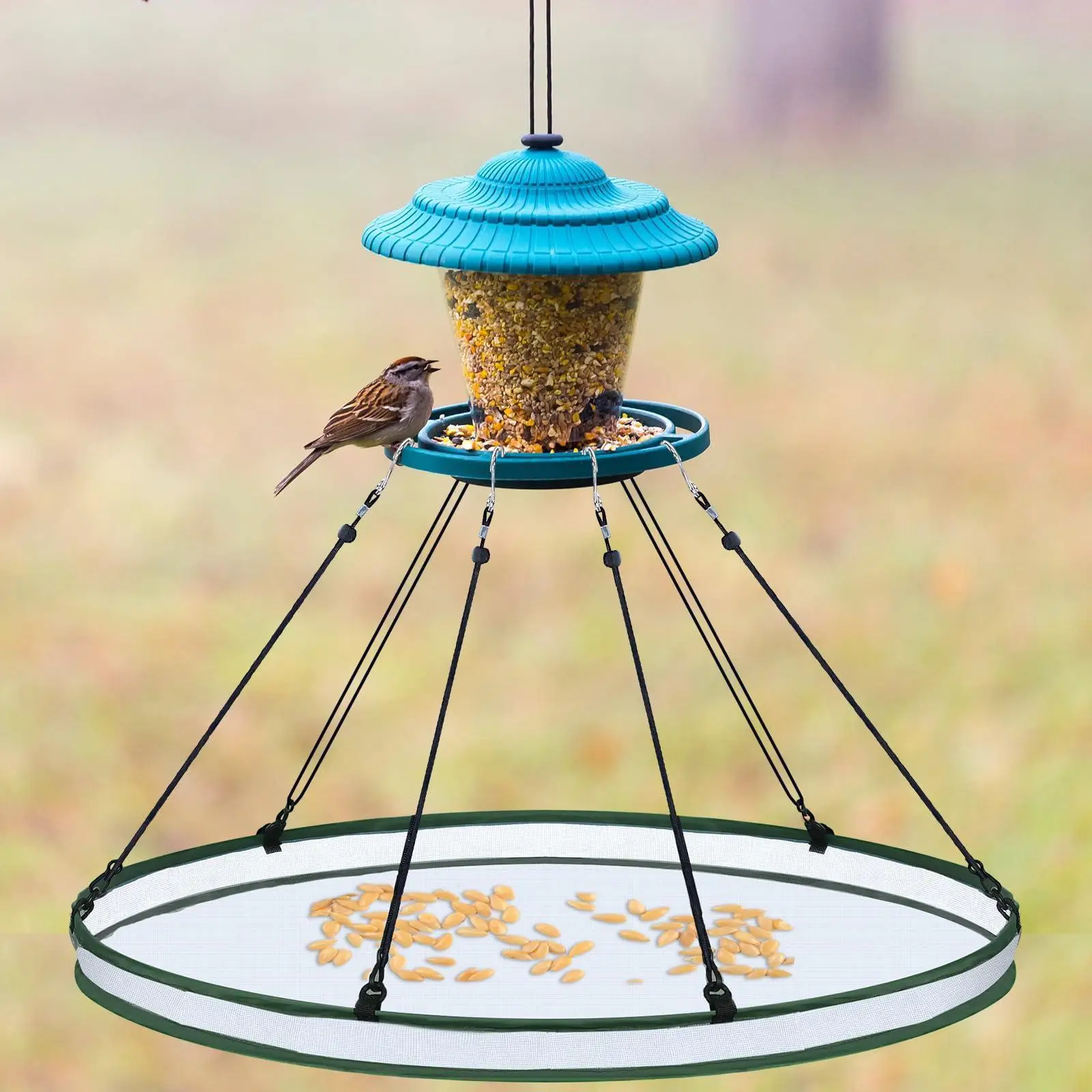 Gallery Detail: Bird Feeder Debris Tray Oshhni Practical Seed Hoop For Bee