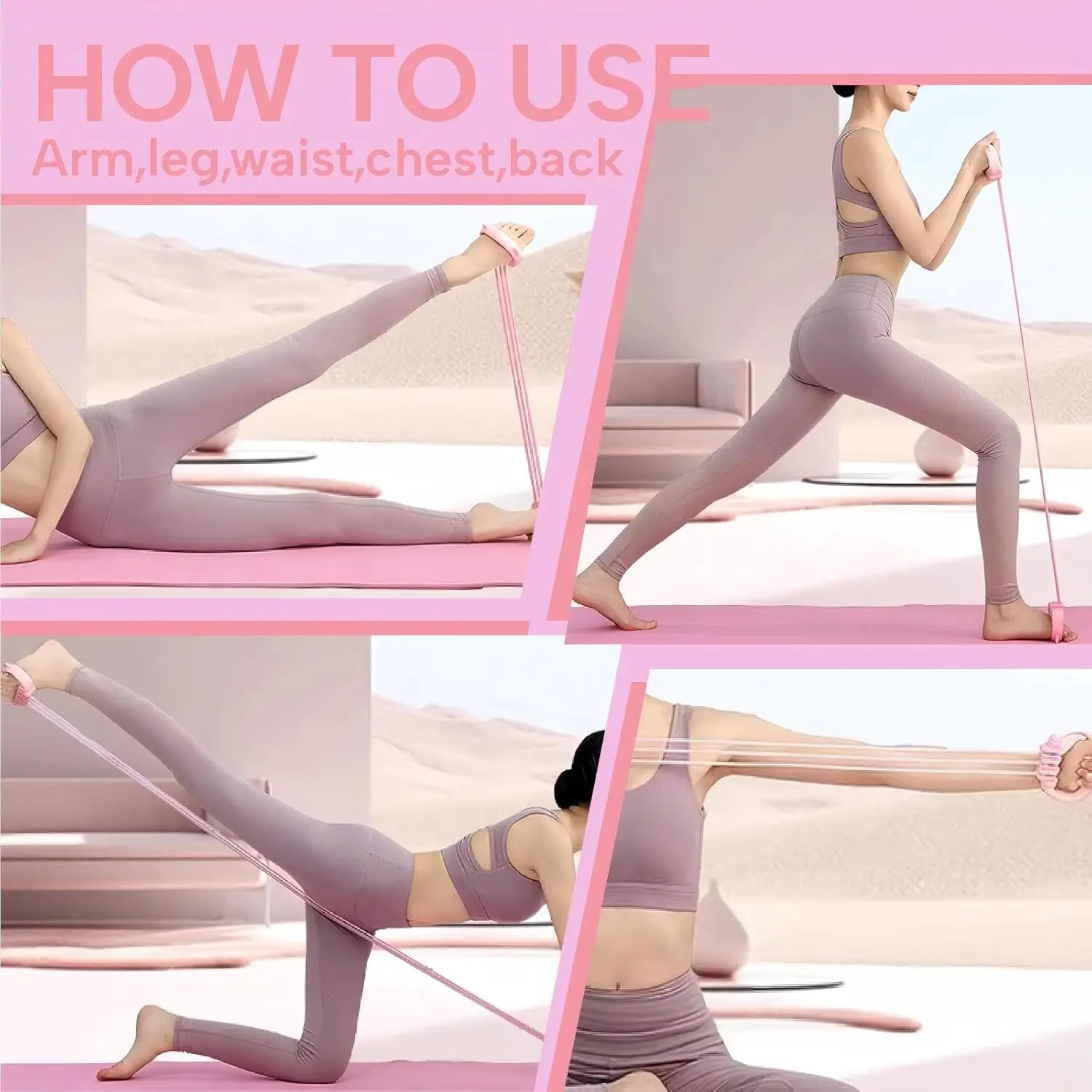 Adjustable Yoga Stretch Strap 6
