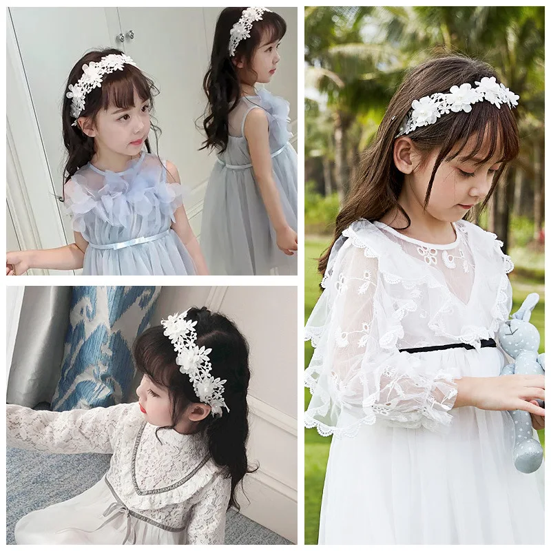 

Wholesale of Korean Children's Hair Accessories for Girls Babies Handmade Lace Headbands for Infants Young Children Headbands