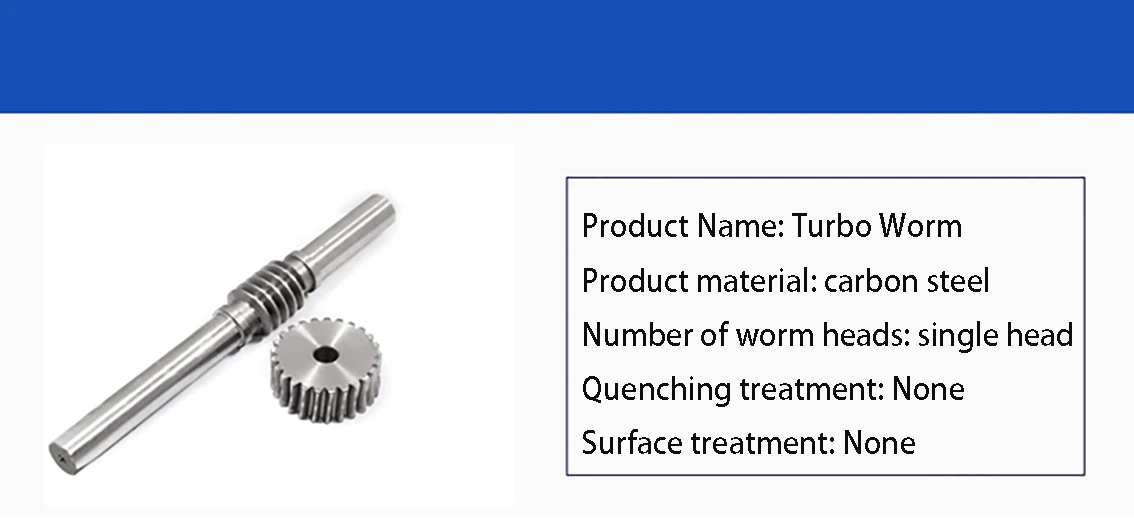 Description Picture 2 of item1PCS 1mode Worm Shaft 45 # Steel Used For 1mode Worm Gear Reducer Worm Gear Worm Shaft