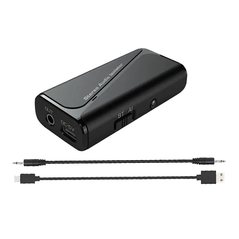 ABSK-블루투스 5.4 오디오 수신기 3.5Mm 접지 루프 노이즈 필터 아이솔레이터