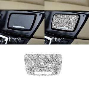 Ashtray Panel Decoration Trim Cover Decal for 5 Series F10 2011 2012 2013 2014 2015 2016 2017 Crystal Car Interior Accessories