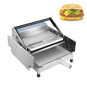 Double Layer Bake Burger Machine Electric Hamburger Baking Oven Toaster Heater Automatic Hamburger Equipment