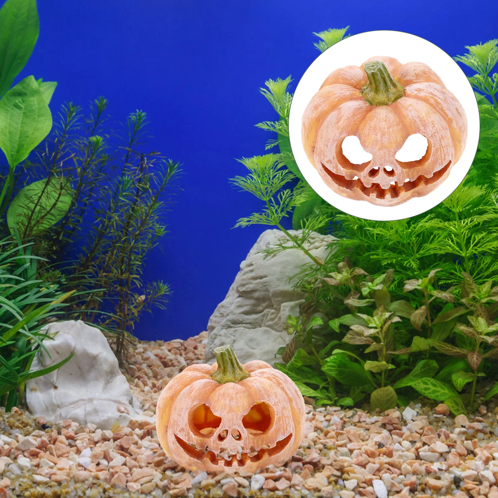 Mini Resin Pumpkin Hideout Decoration For Tank Aquarium Pet Products Fish Shrimp Hideout Simulated Craft Decor Aquarium