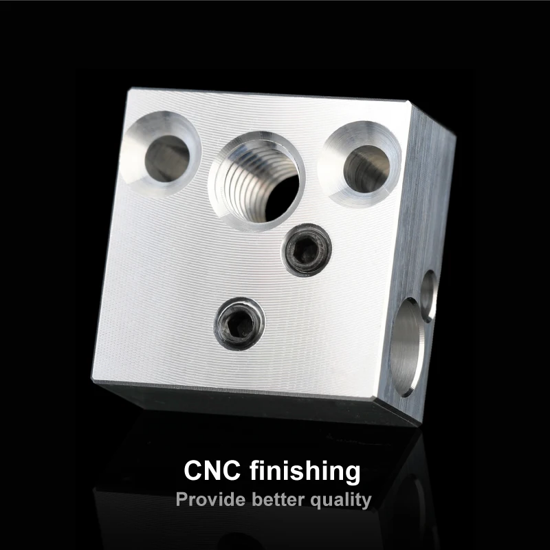 High Quality Cr10 Heated Block for Micro Swiss Cr10 Hotend Creality Ender 3 Mk7/Mk8/Mk9 Block J-head Hotend Head Extruder